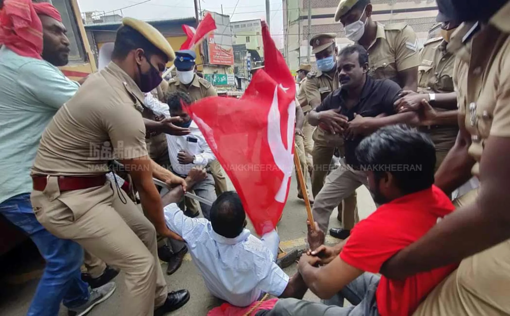 Communist party Siege against new agricultural laws