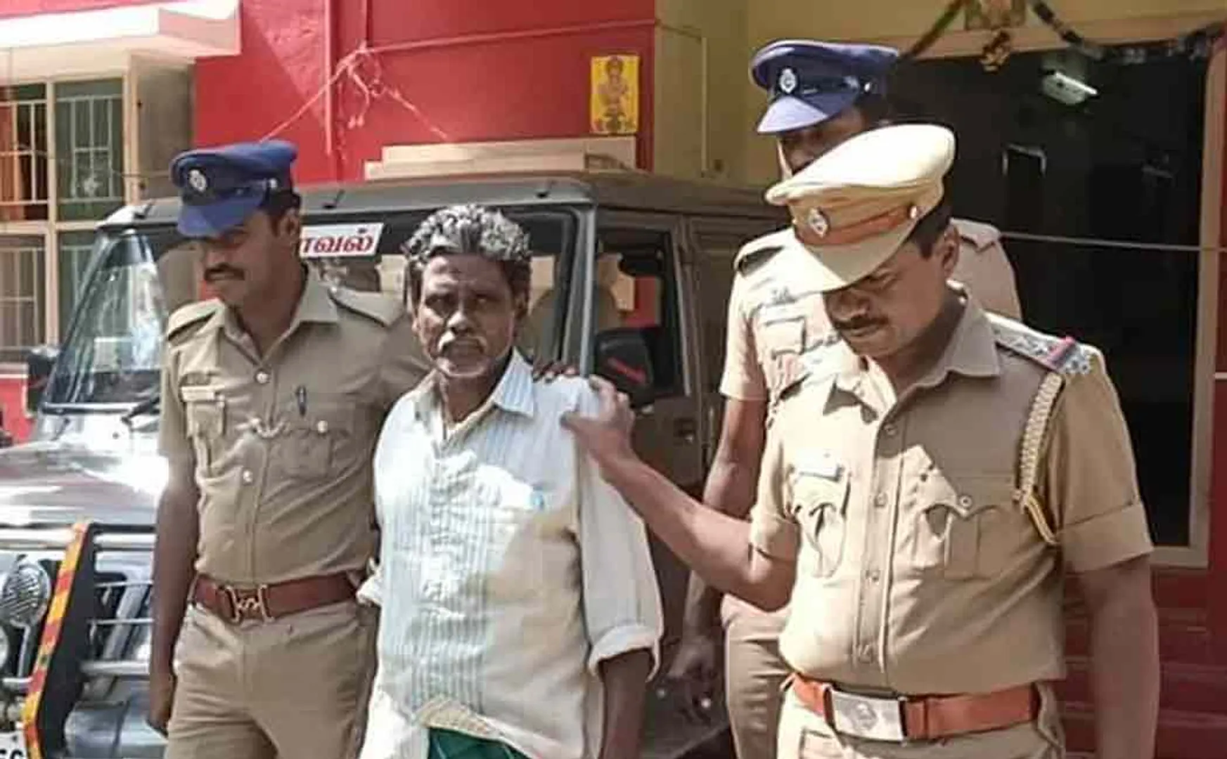 50 years old ramasamy arrested under pocso act thirupattur district 