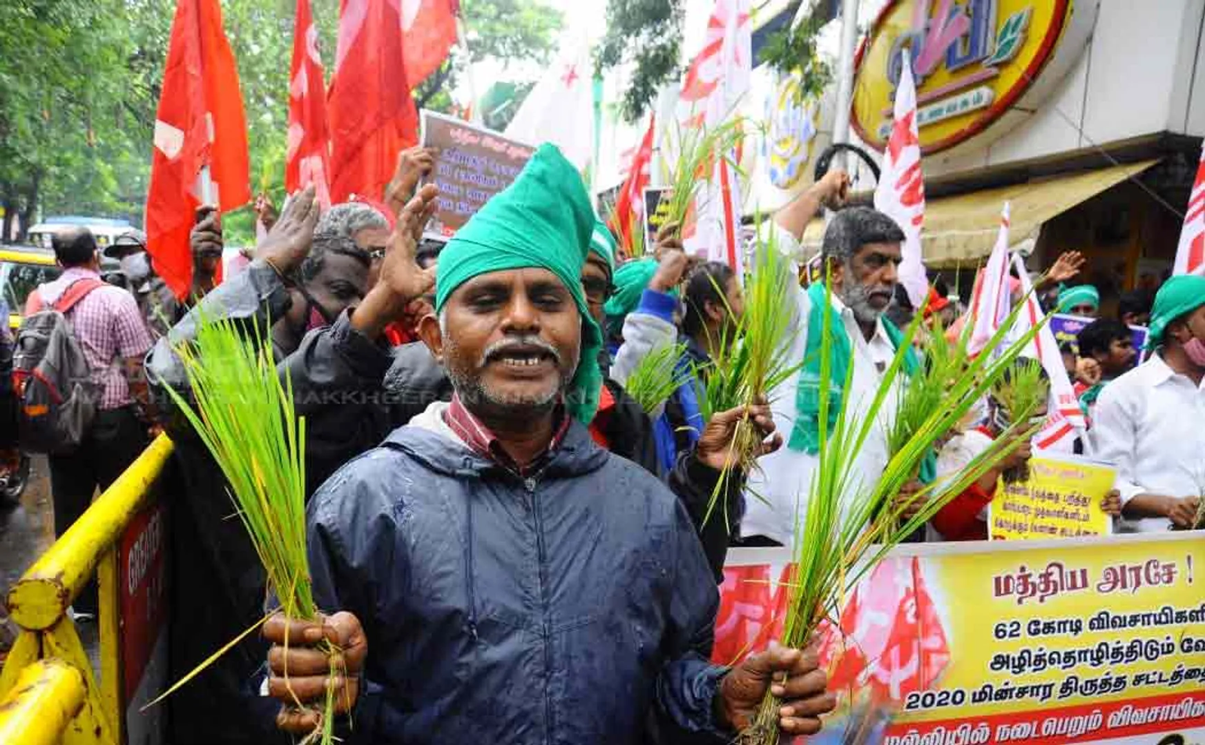 Communist party support farmers chennai saidapet chinnamalai 