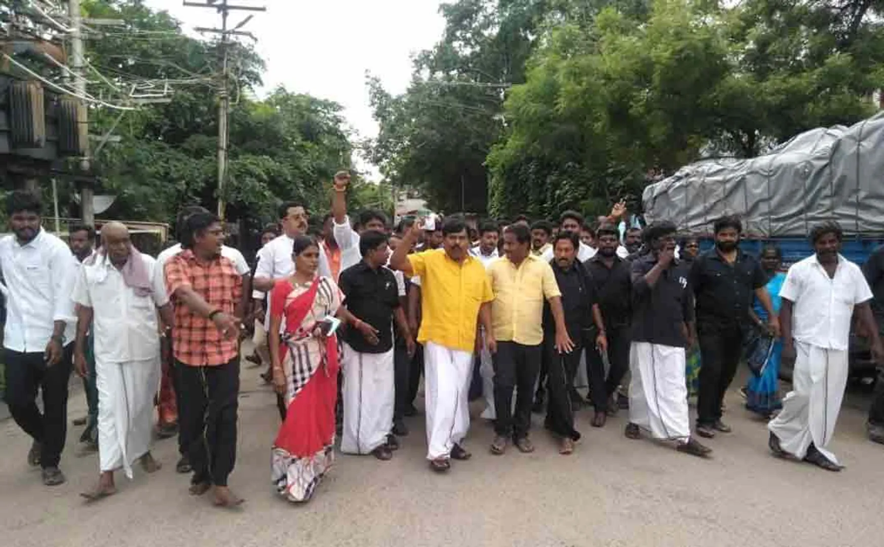 Virdhunagar admk party people police arrest 
