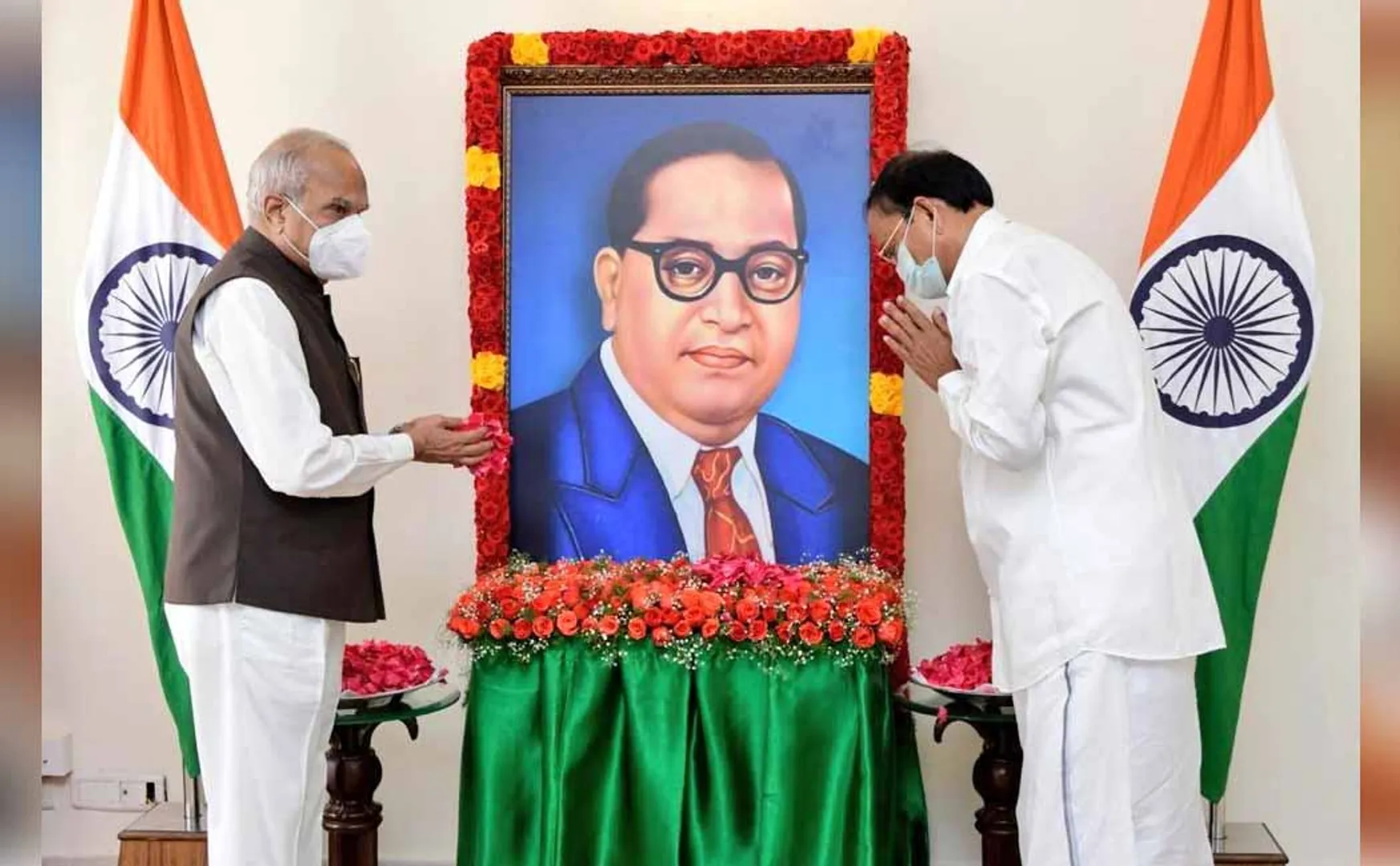 Dr. BR Ambedkar tributes vice president and tamilnadu governor 