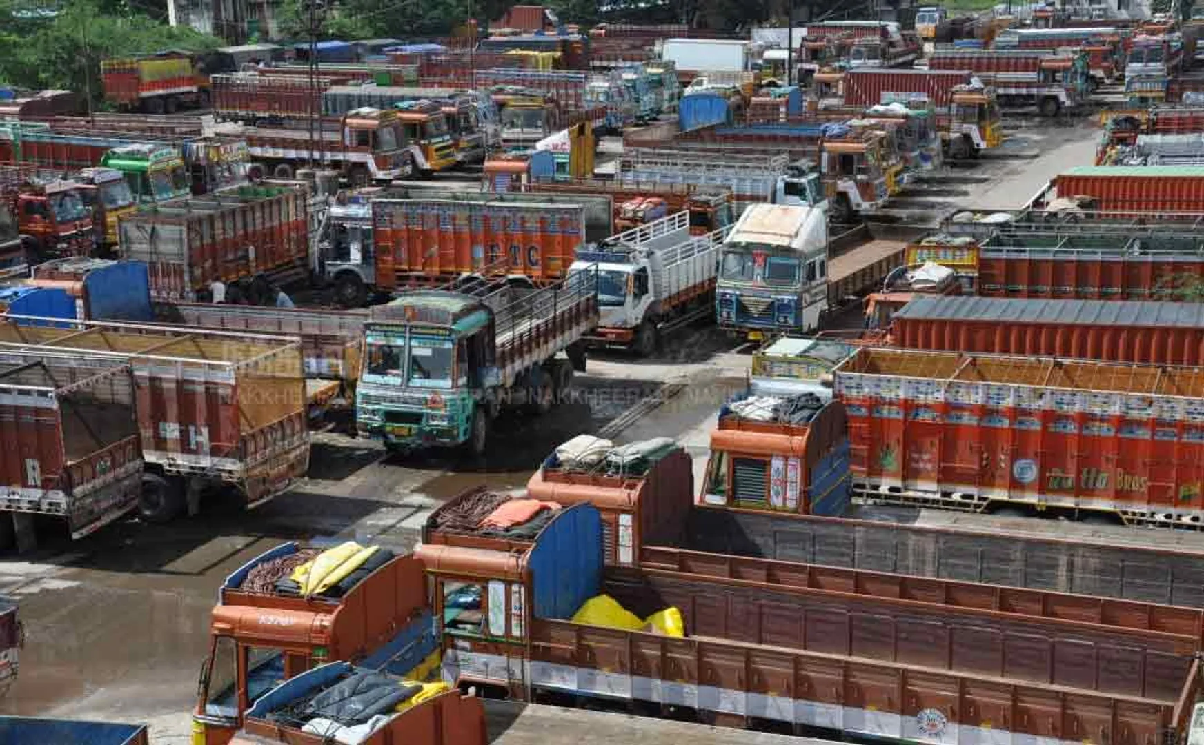 Lorry drivers Strike in support of farmers
