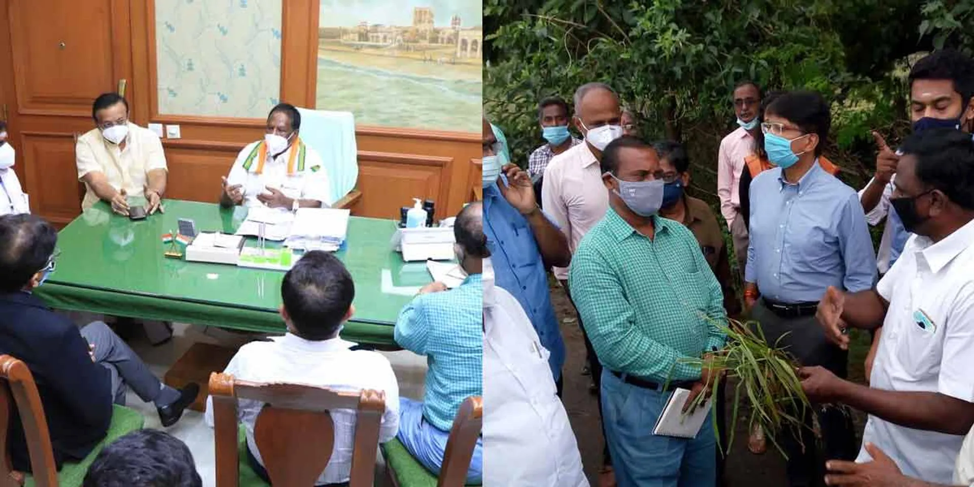 nivar strom- Narayanasamy  press meet