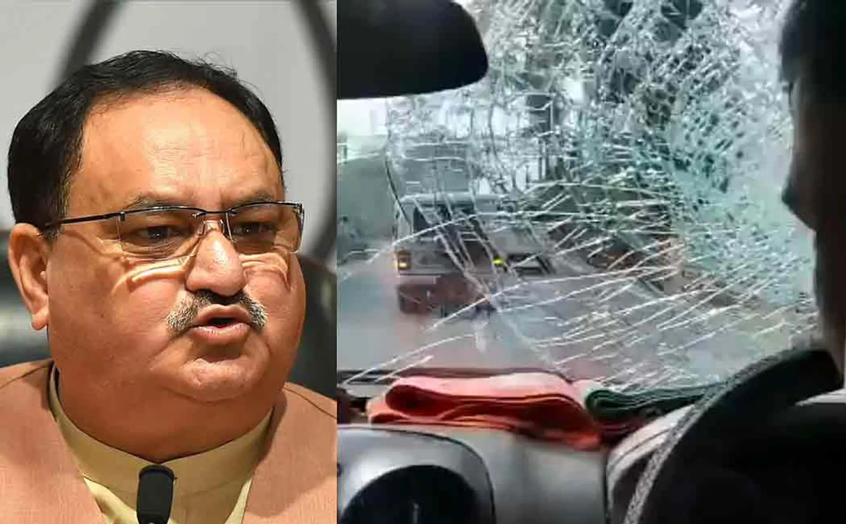 nadda convoy in west bengal issue