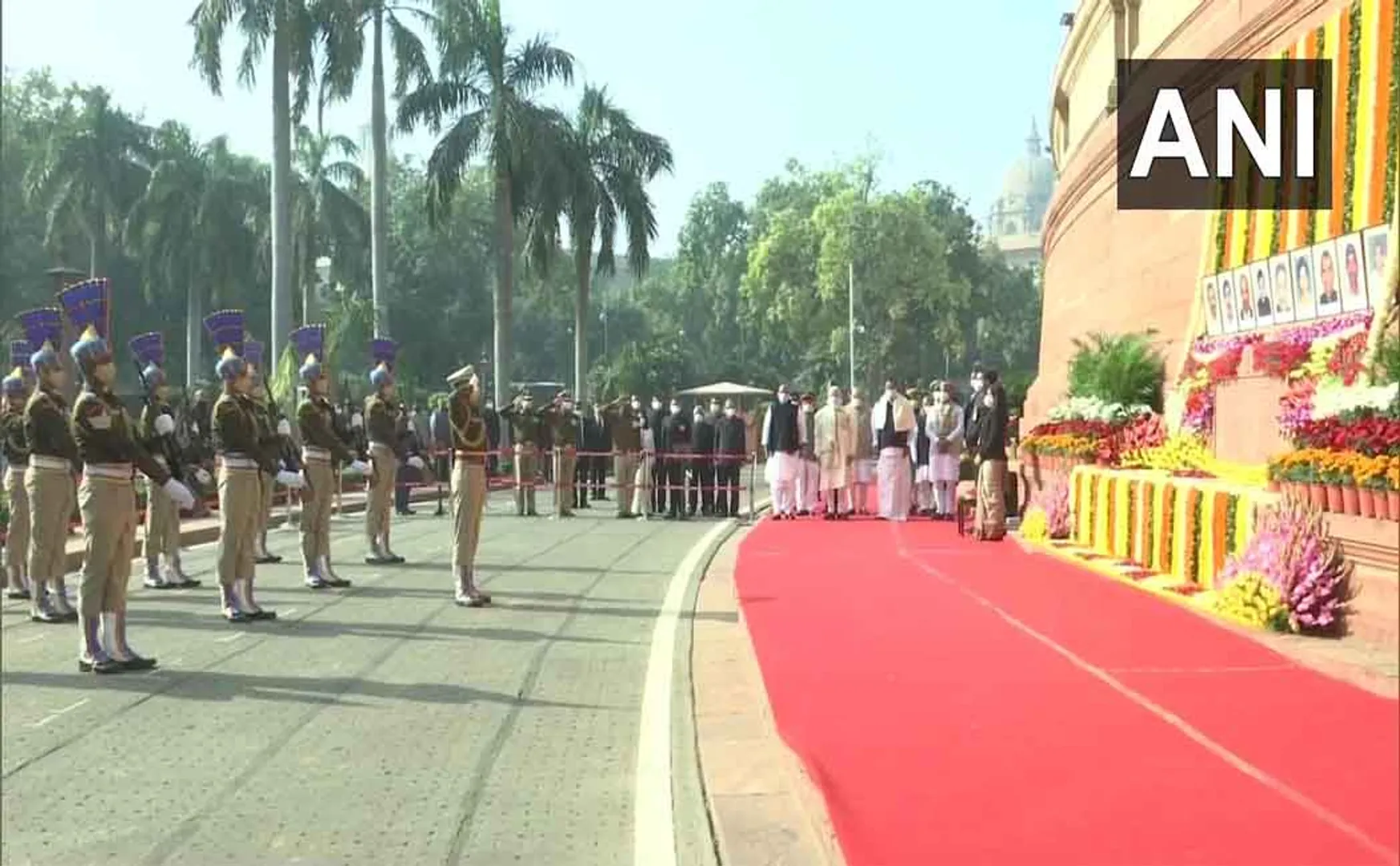 parliament pm narendra modi, vice president and ministers 