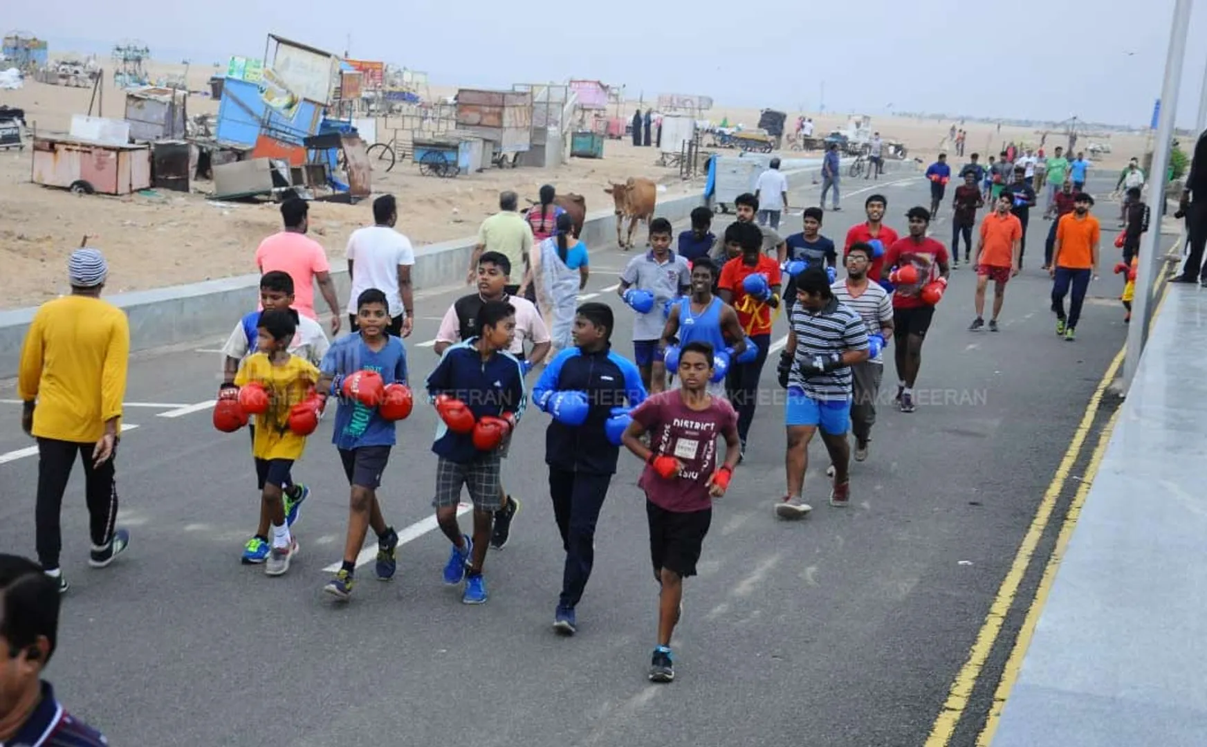 Marina beach Reopen Photos
