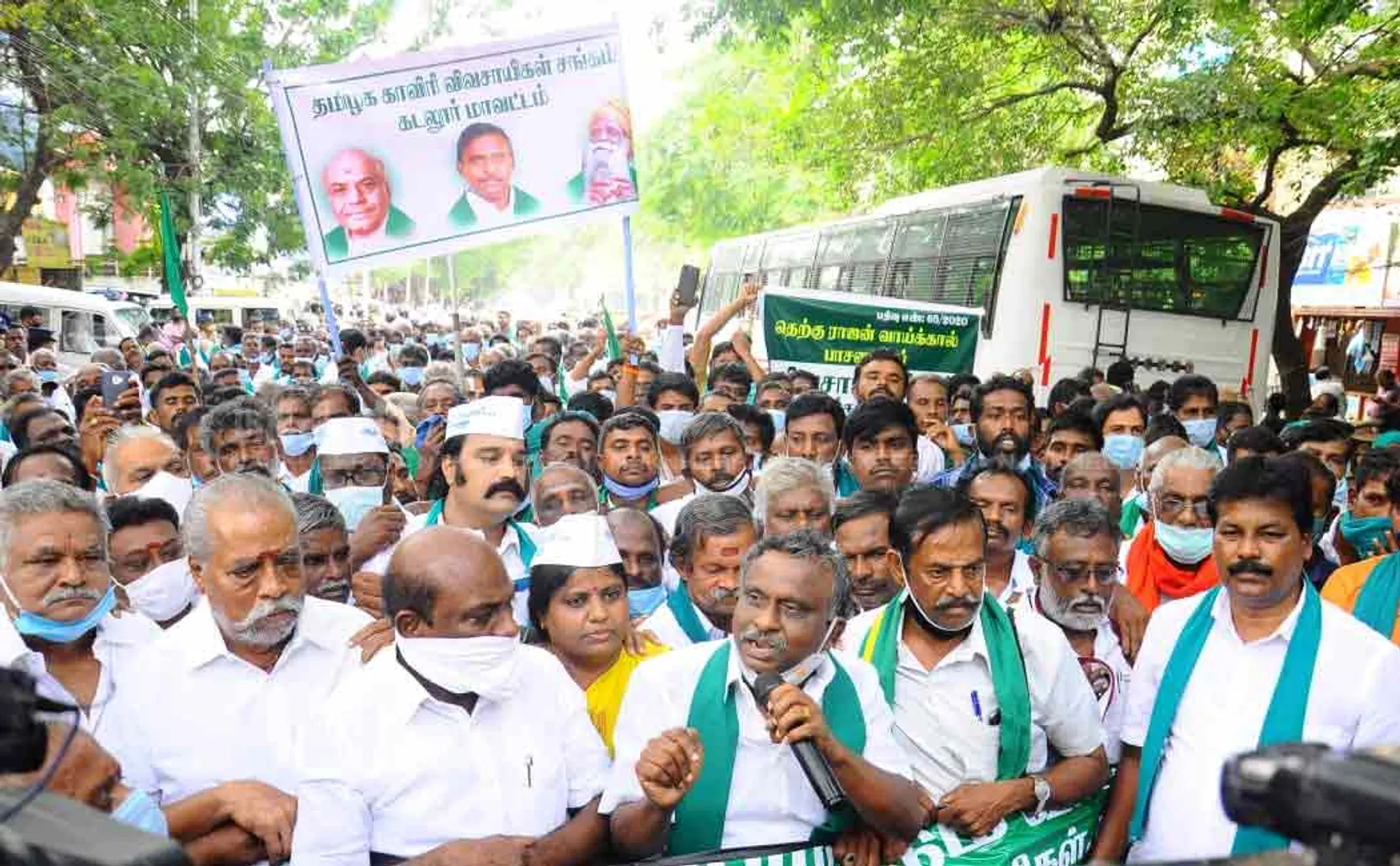 Farmers bill PR Pandiyan chennai governor house   