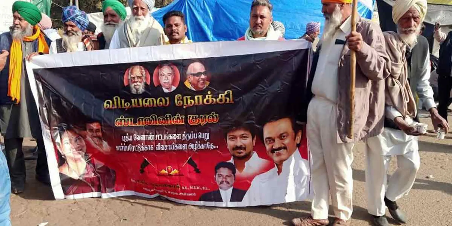  The lawyer who participated with the DMK banner in the Delhi struggle