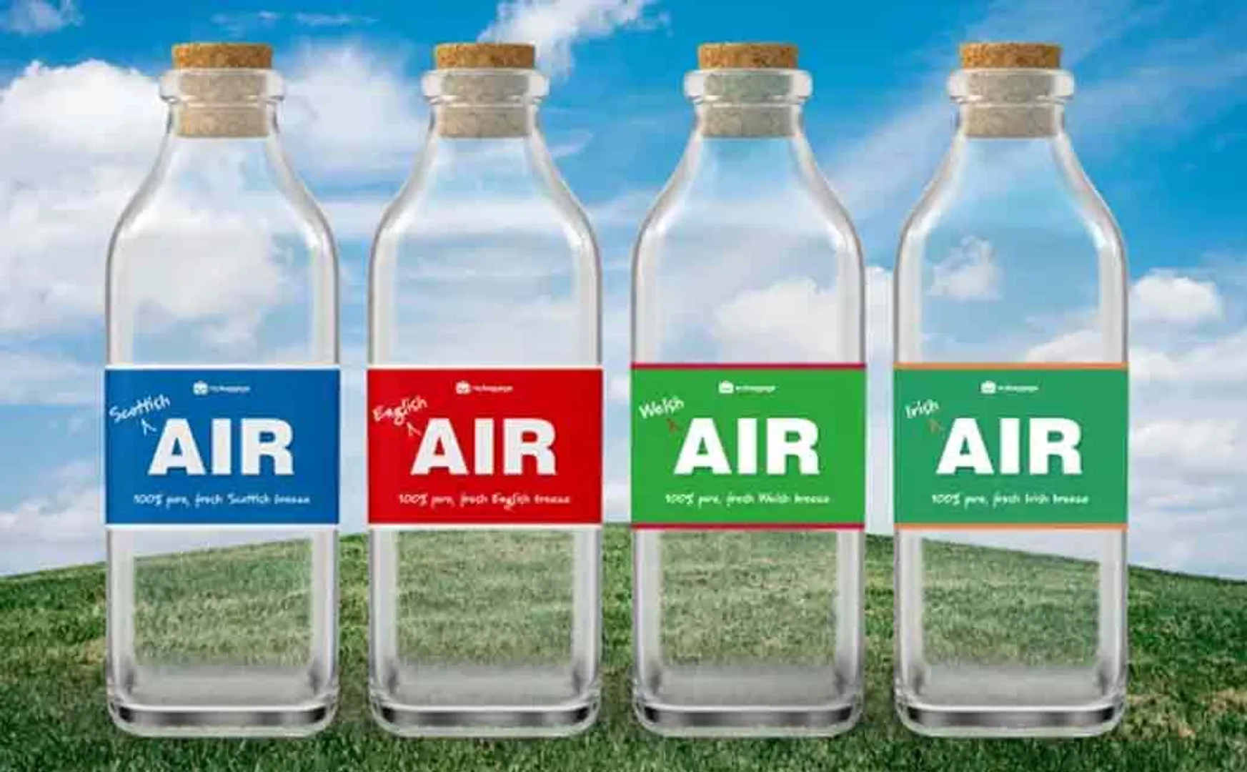 british company sells air in bottles