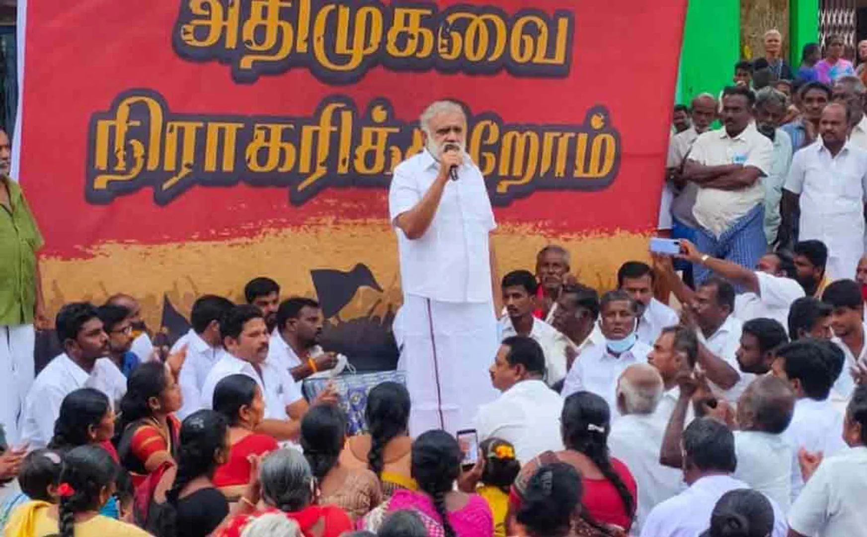 I. Periyasamy speech about admk and bjp in dindigul gramasaba meeting 