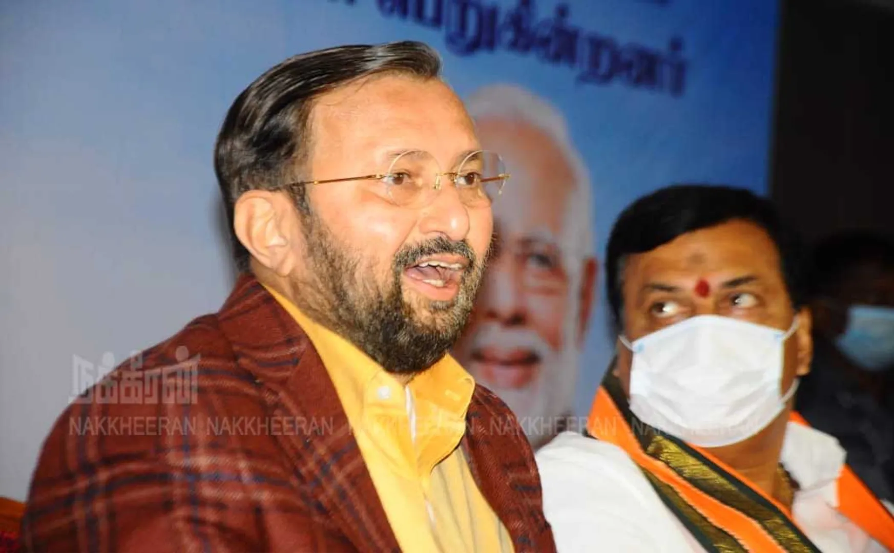 union minister prakash javadekar press meet at chennai 