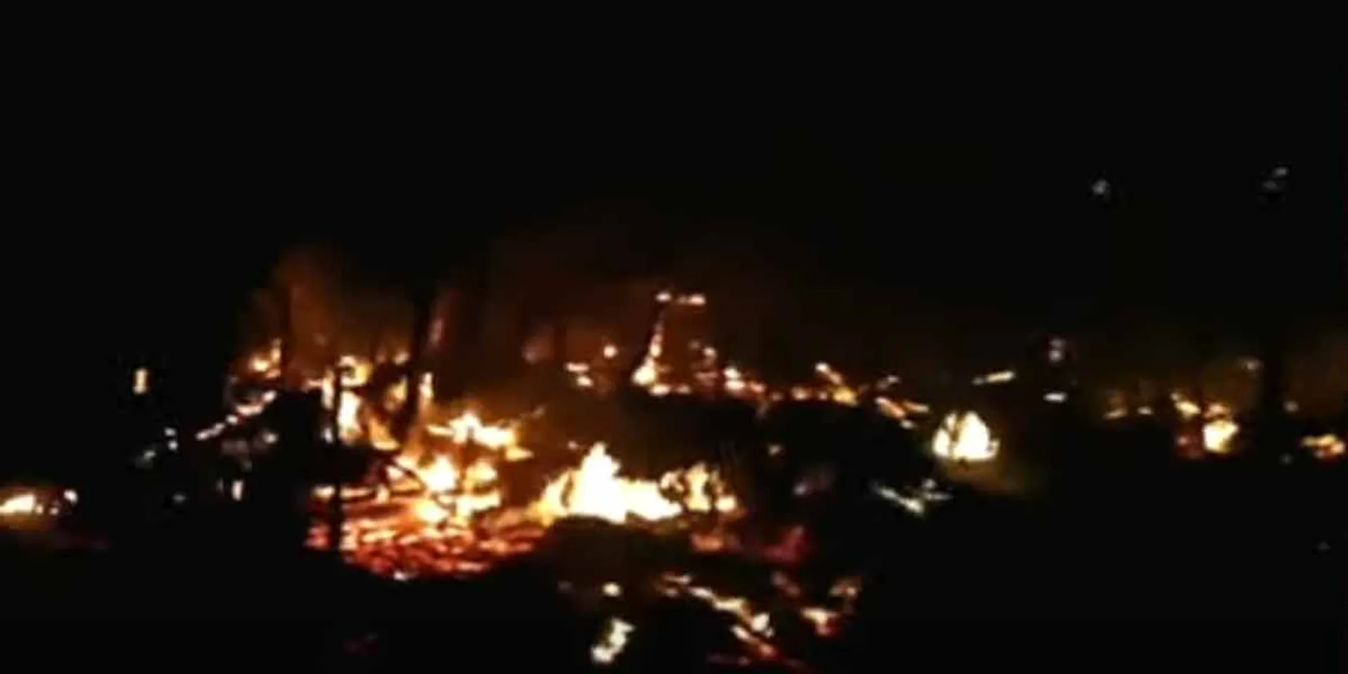 Great fire in the cottage area in Viluppuram!