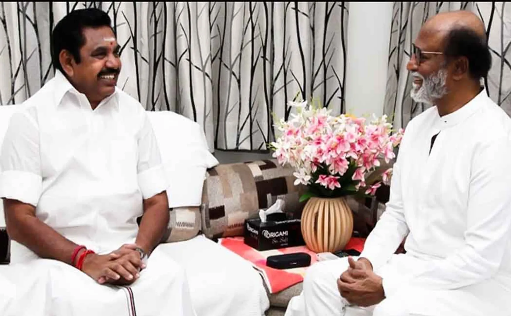 actor rajinikanth hospital tamilnadu cm palanisamy 
