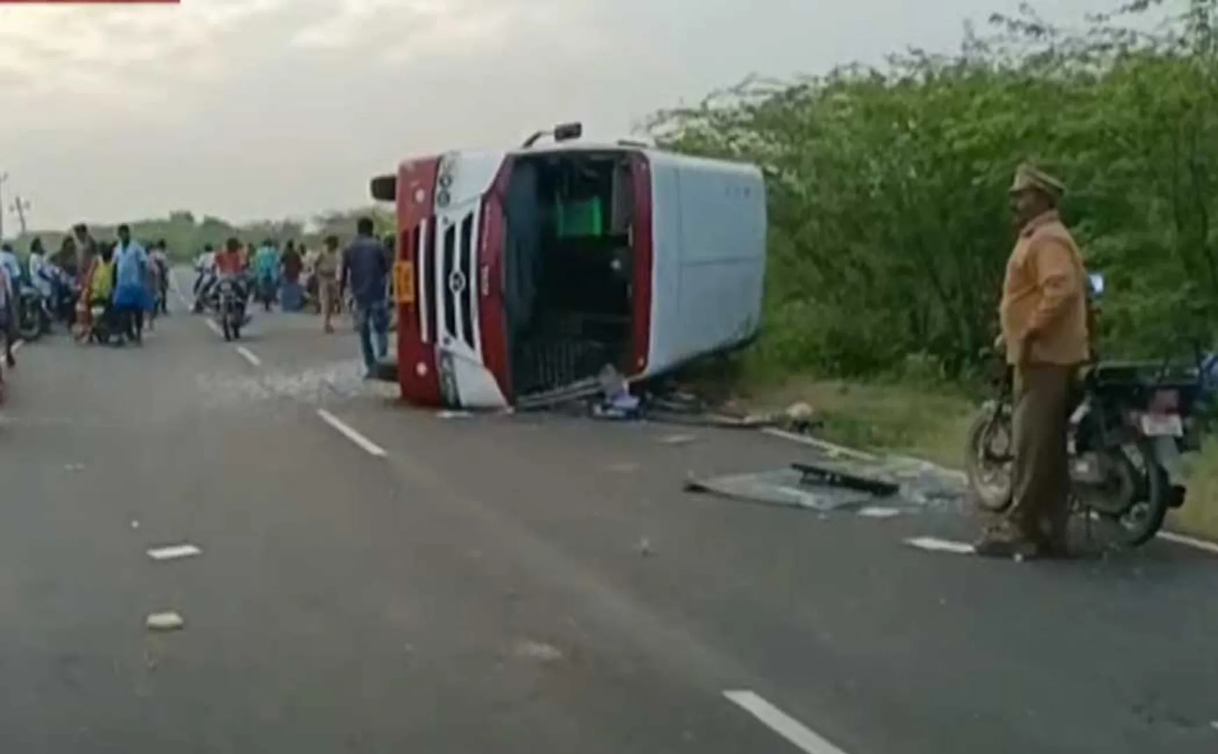 viruthunagar district, mini bus incident employees police investigation 