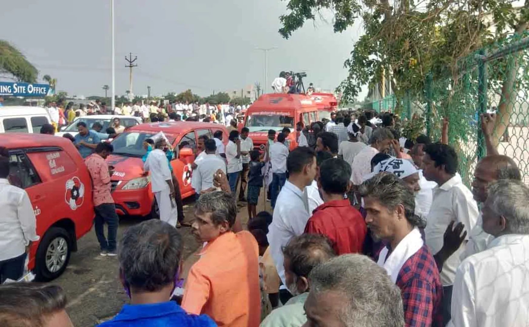 makkal needhi maiam president, actor kamal haasan trichy election campaign 