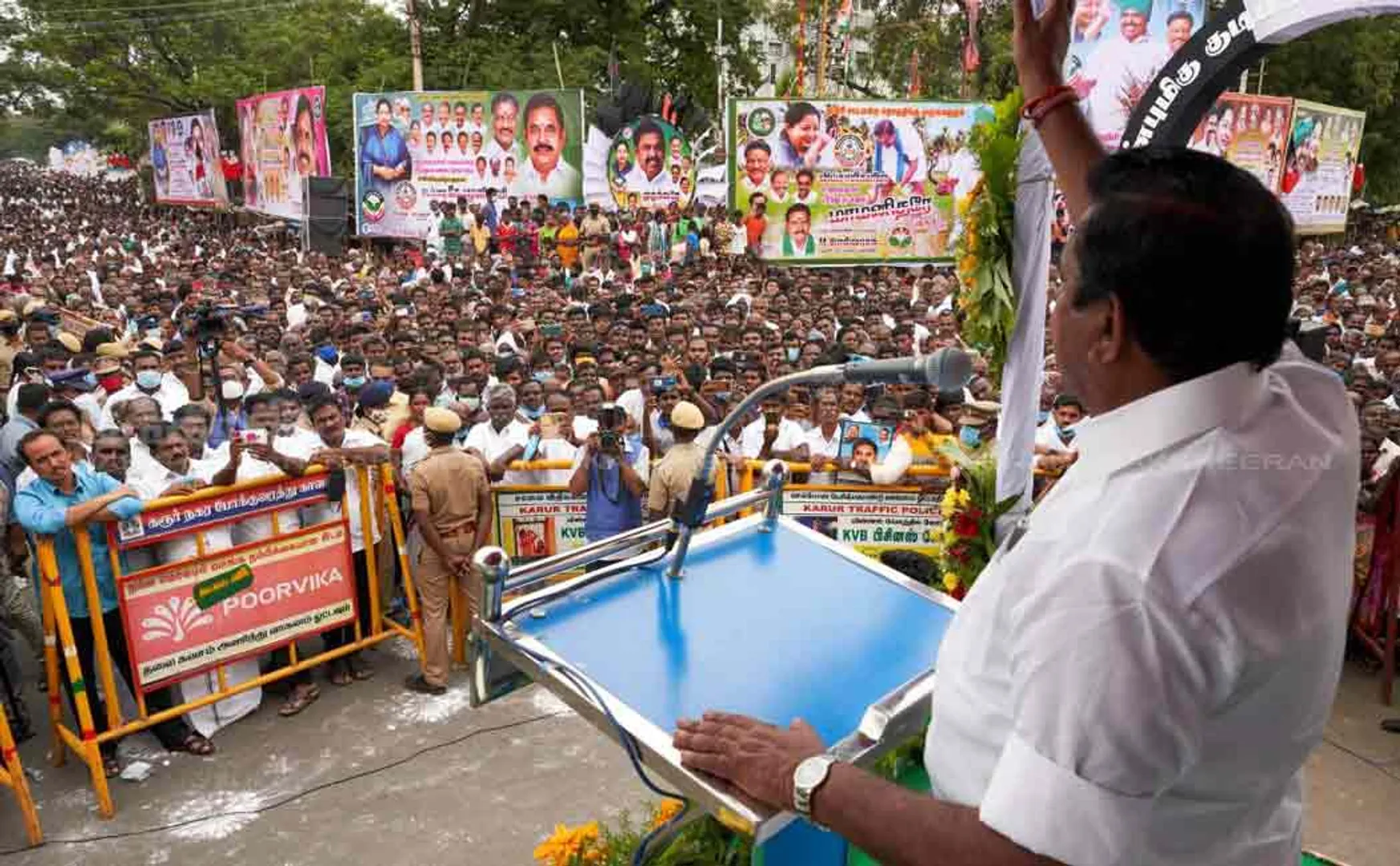 ADMK edappadi trichy election campaign 