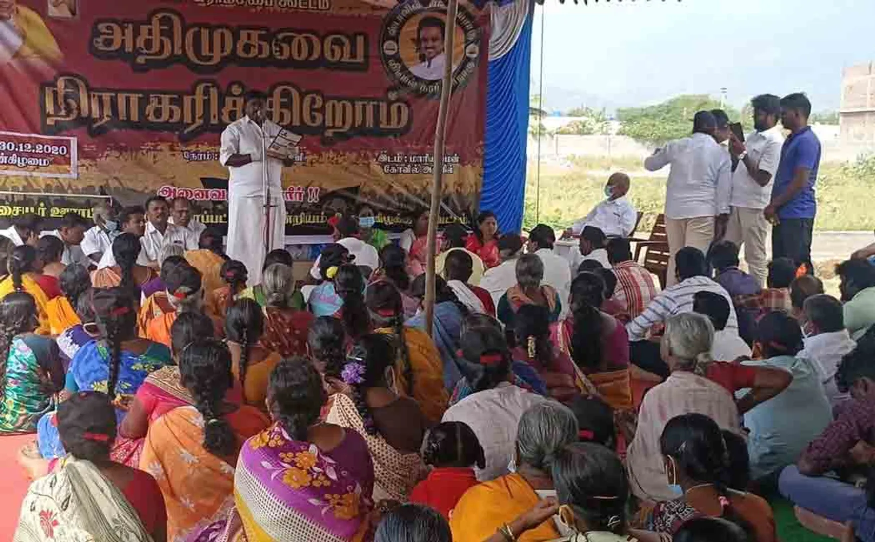 dmk party makkal grama sabha salem district 