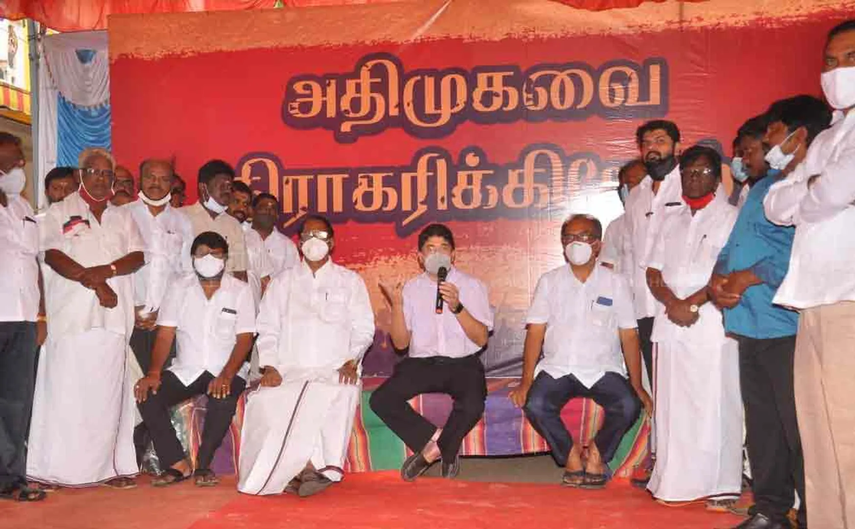 MP Dayanithi maran participated Anna Nagar DMK election meeting  