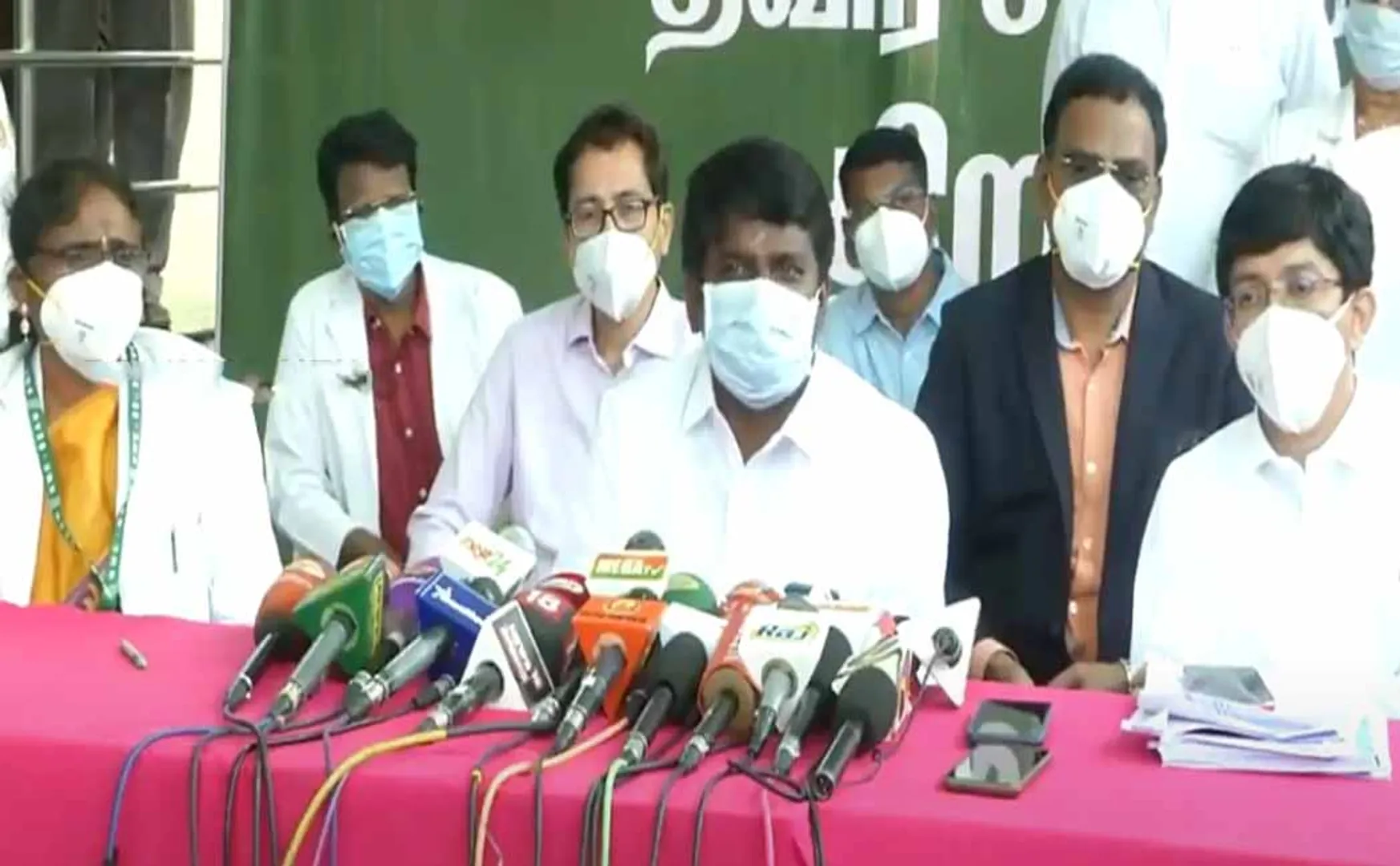 TN HEALTH MINISTER VIJAYABASKAR PRESS MEET AT CHENNAI 