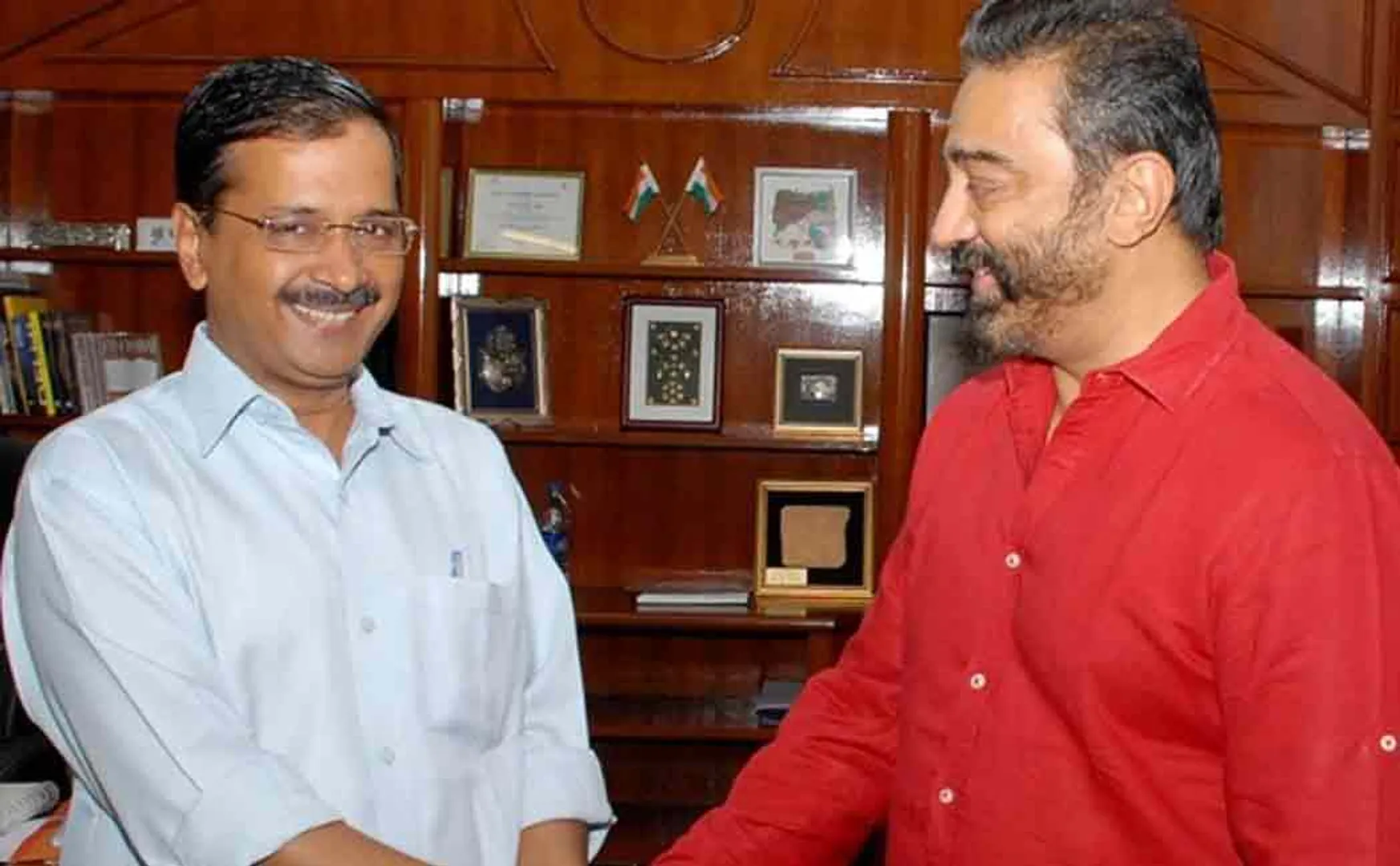 arvind kejriwal thanks kamalhassan