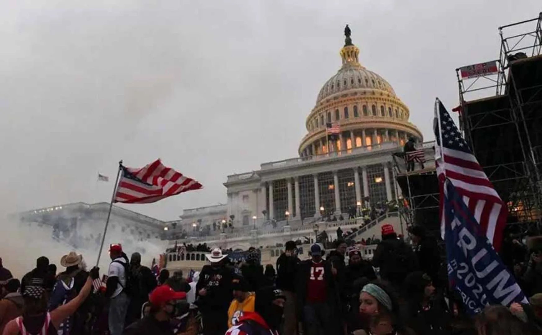usa parliament in Washington donald trump party leader police  