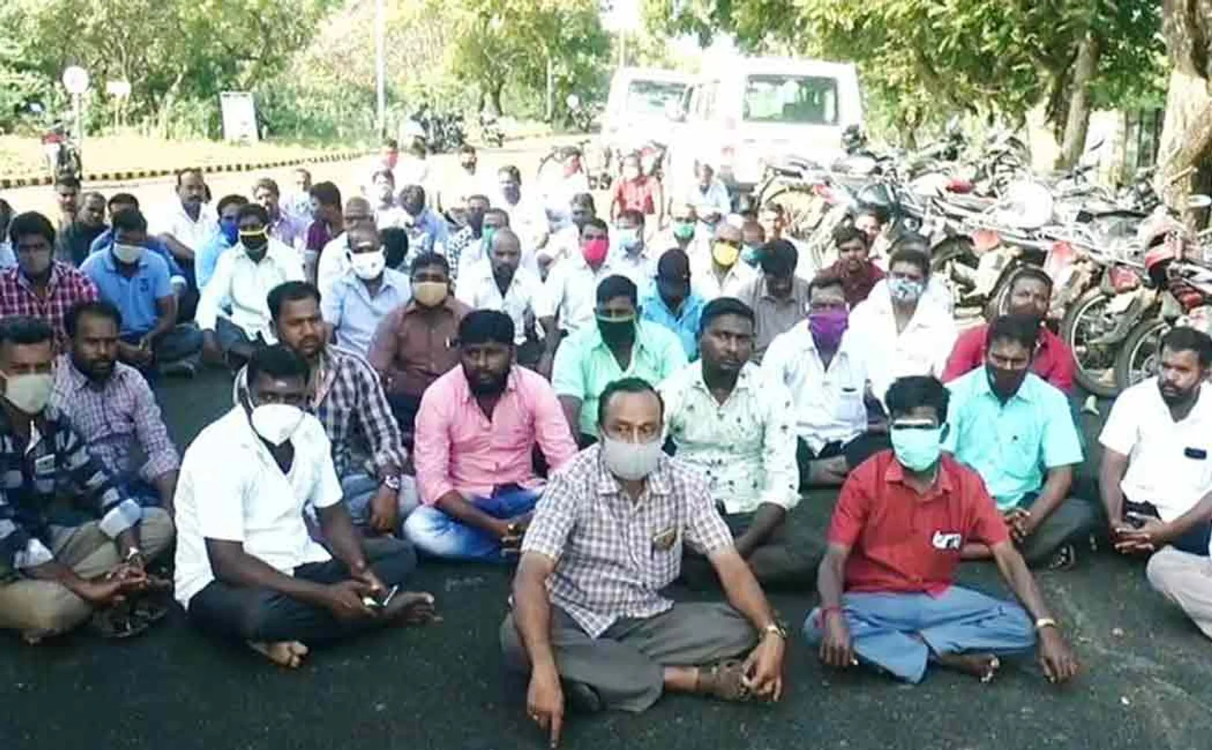 C.P.C.L. Contract workers demanding various things 
