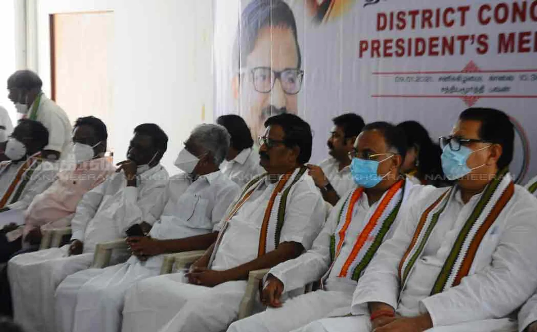 Tamil Nadu Congress Committee District Leaders Consultative Meeting at Sathyamoorthy Bhavan 