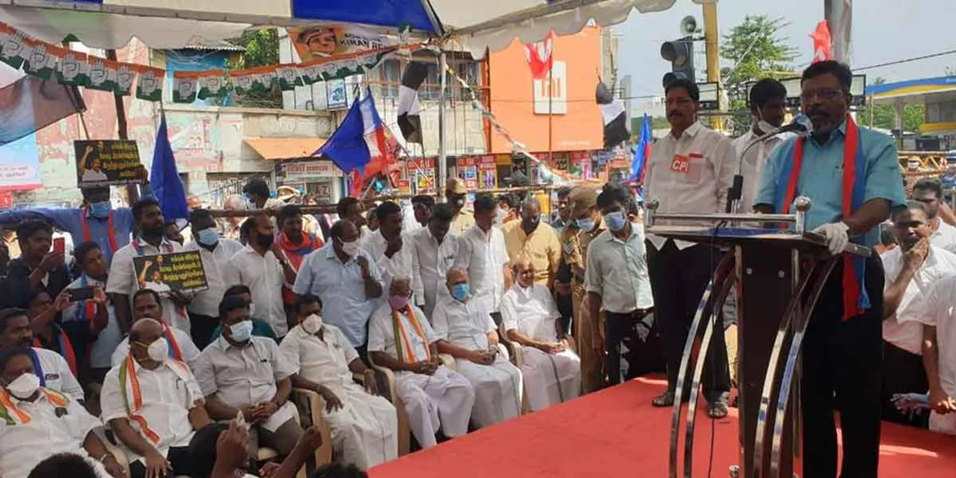 'The country does not need governorships' - Thiruma speech in the ongoing struggle to condemn Kiranpedi