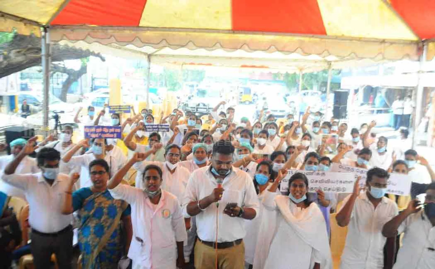Tamil Nadu MRP Nurses Development Association Demonstration 