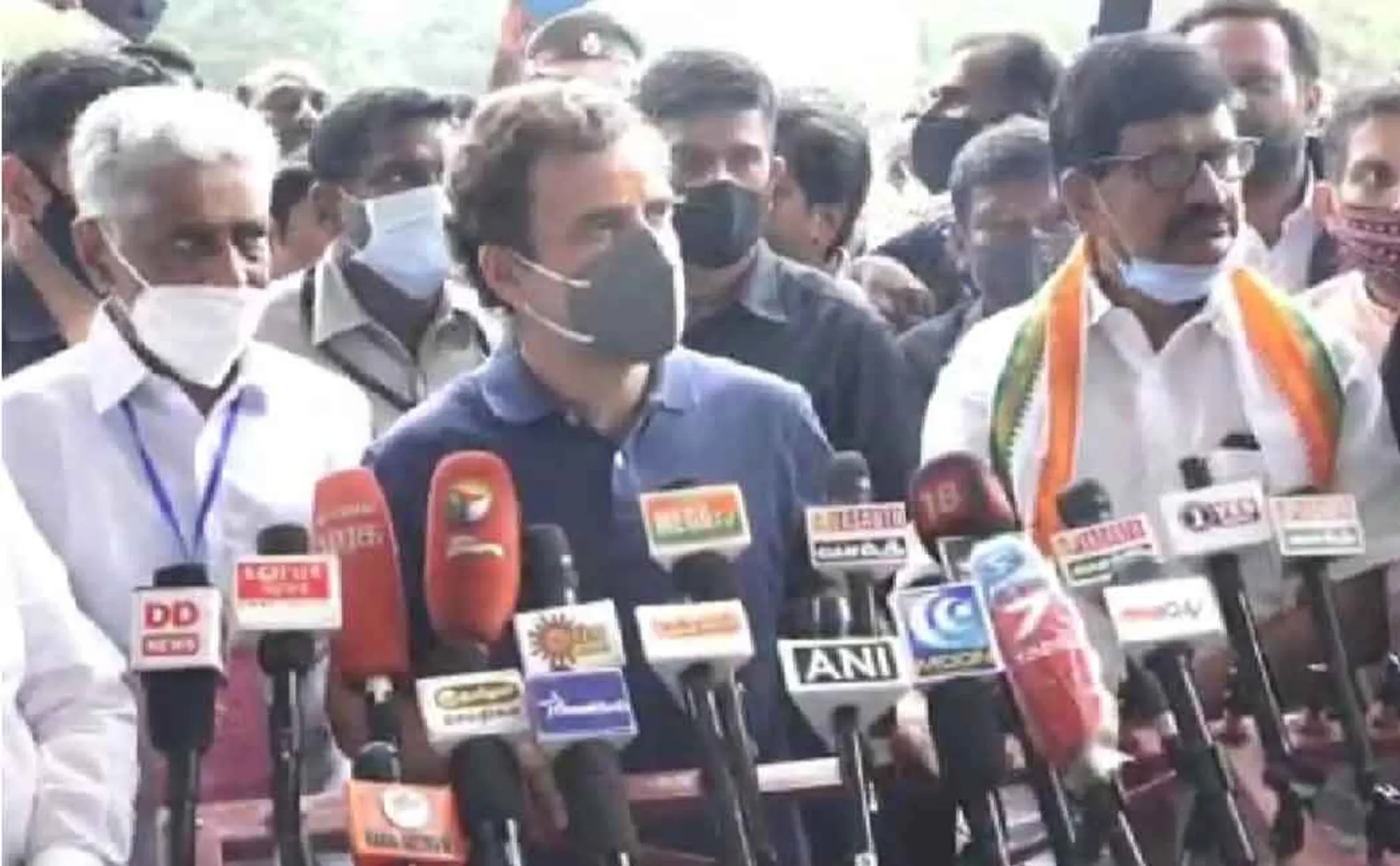 rahul gandhi press meet at madurai