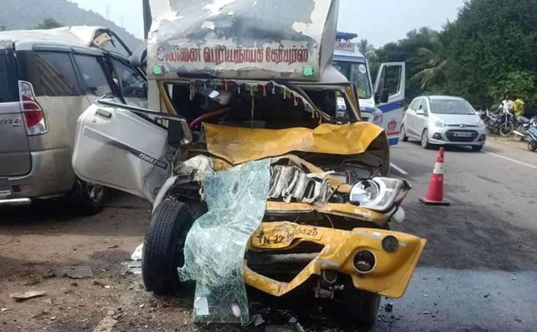 accident in chennai bengaluru highway