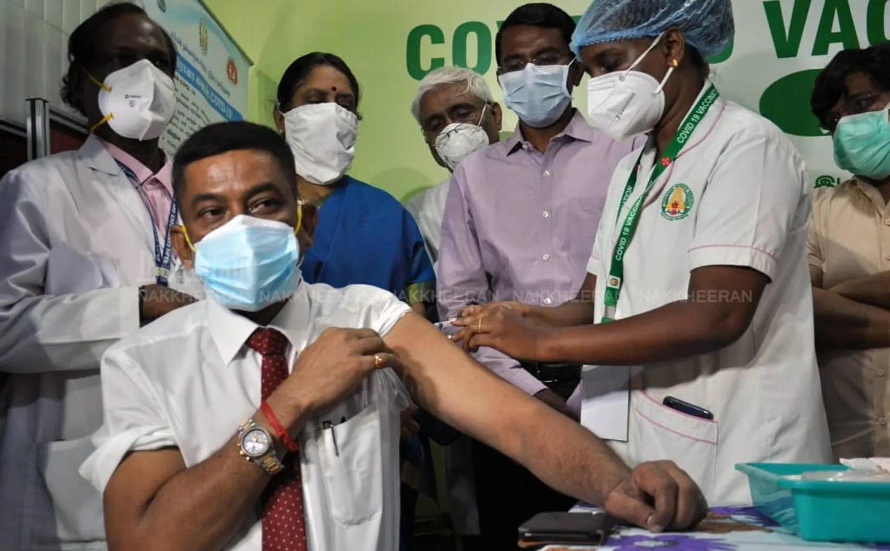 Corona Vaccination Camp Rajiv Gandhi Hospital