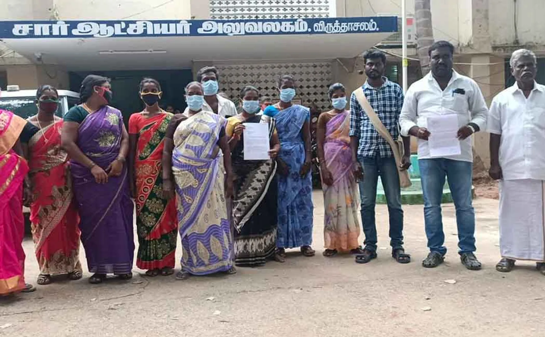 Villagers petition to build new school building to replace damaged building!