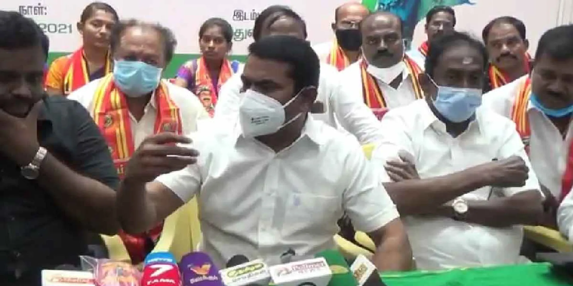 seeman pressmeet in madurai