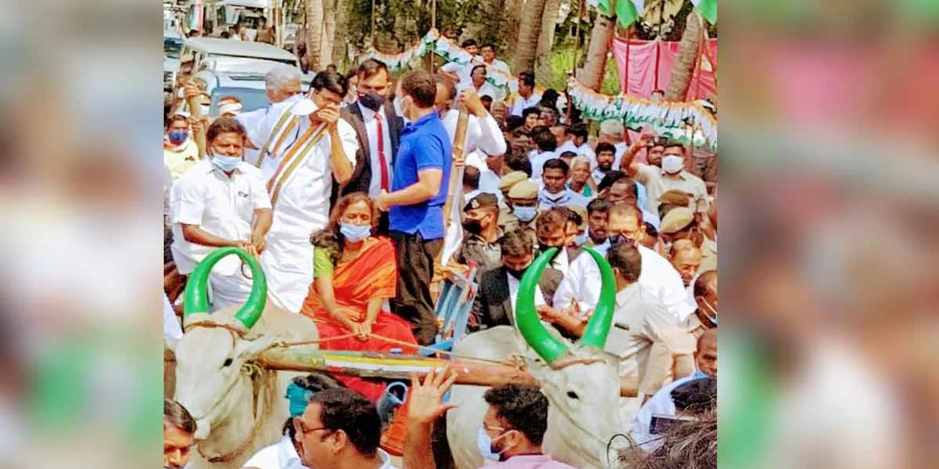 Rahul gandhi in karur election campaign