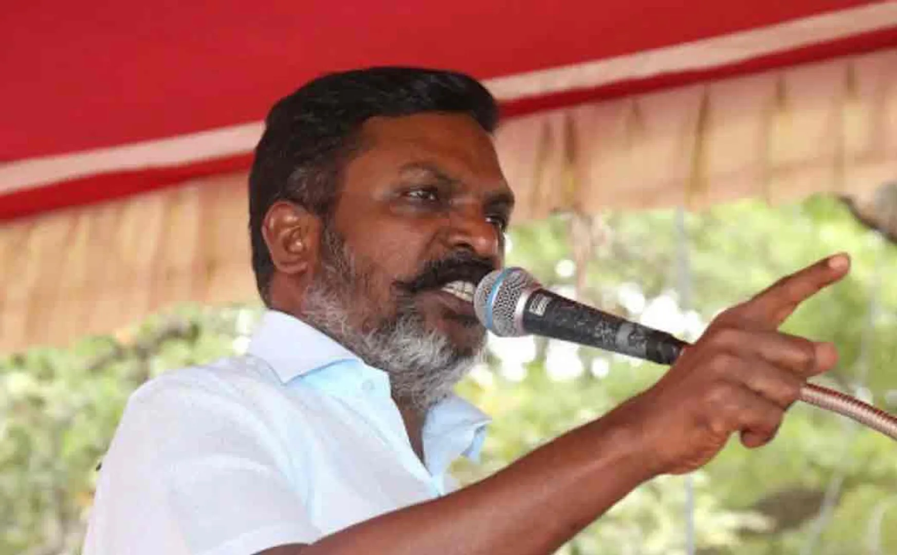 Thirumavalavan  about the farmers' rally ..!
