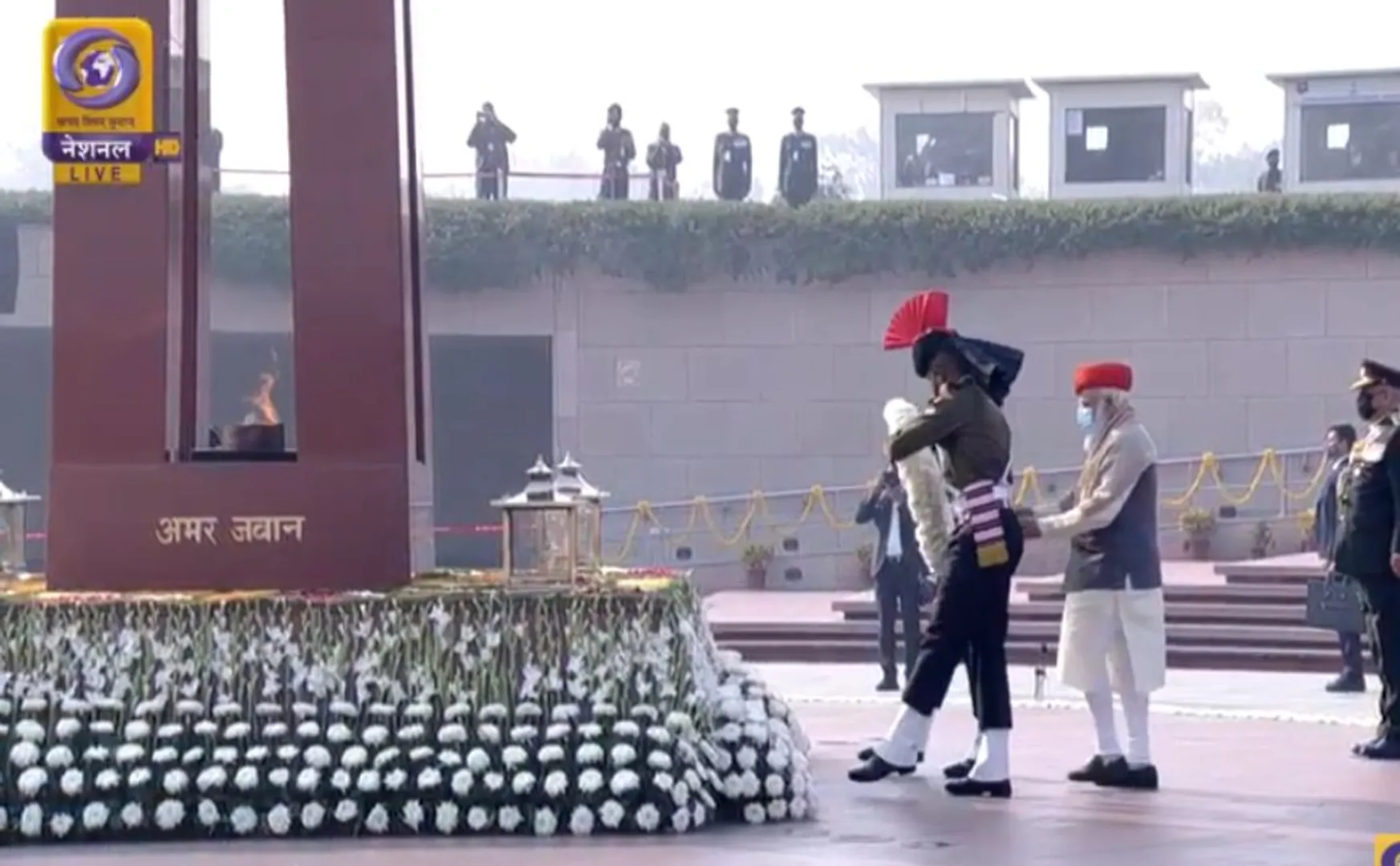 republic day pm narendra modi india gate  