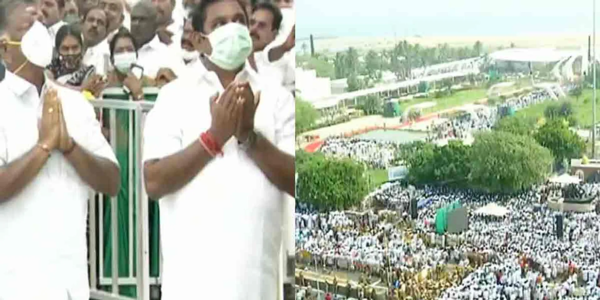  'J' memorial opening ... AIADMK gathered on Kamaraj Road!
