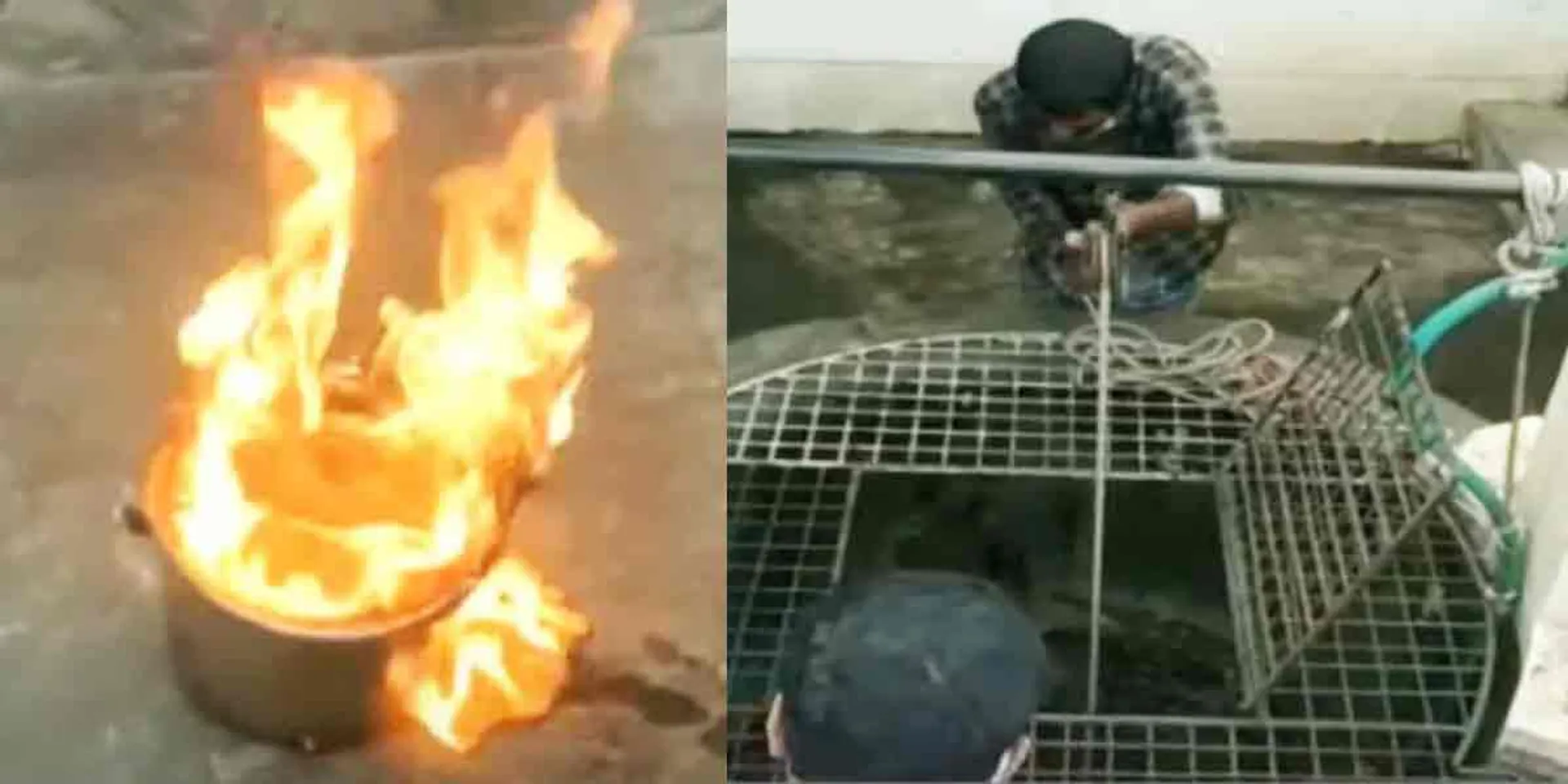  Burning well water ... the reason for the disturbance ..