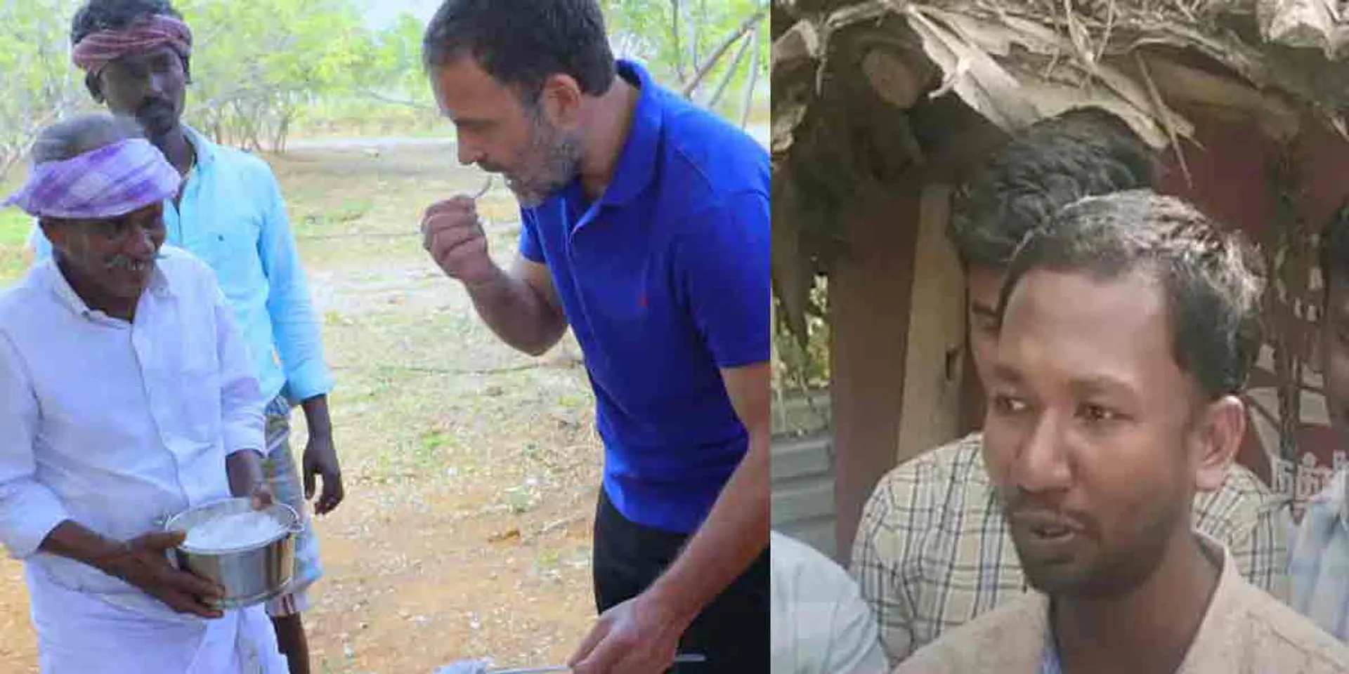 Rahul gandhi in village cooking channel 