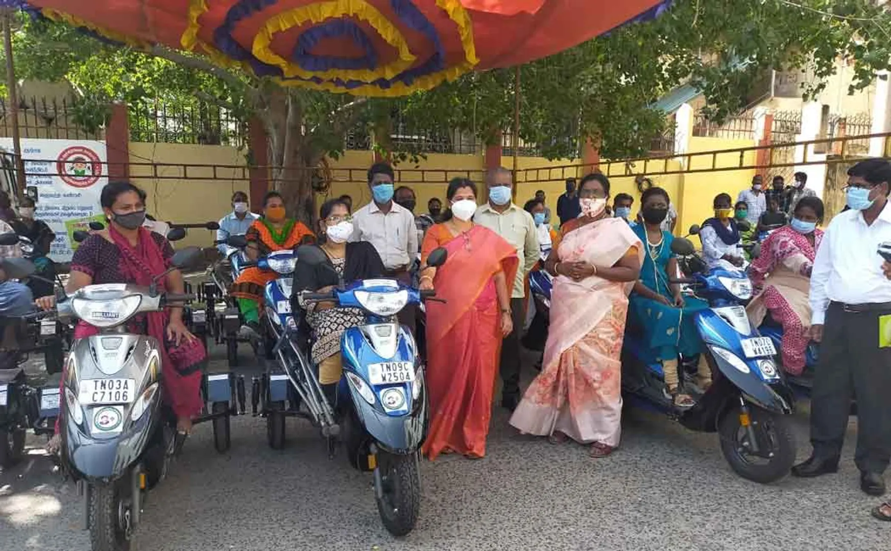 District Collector who donated 50 scooters !! (Pictures)