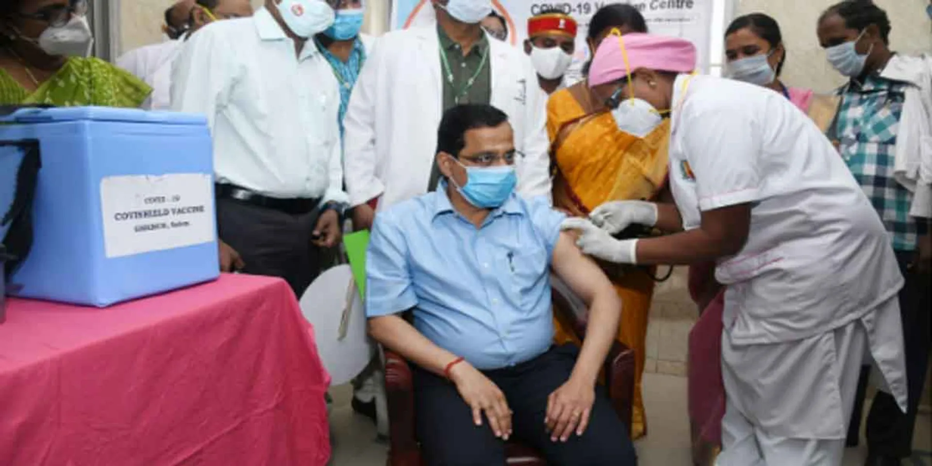 covidshield vaccinated to Salem District Collector 