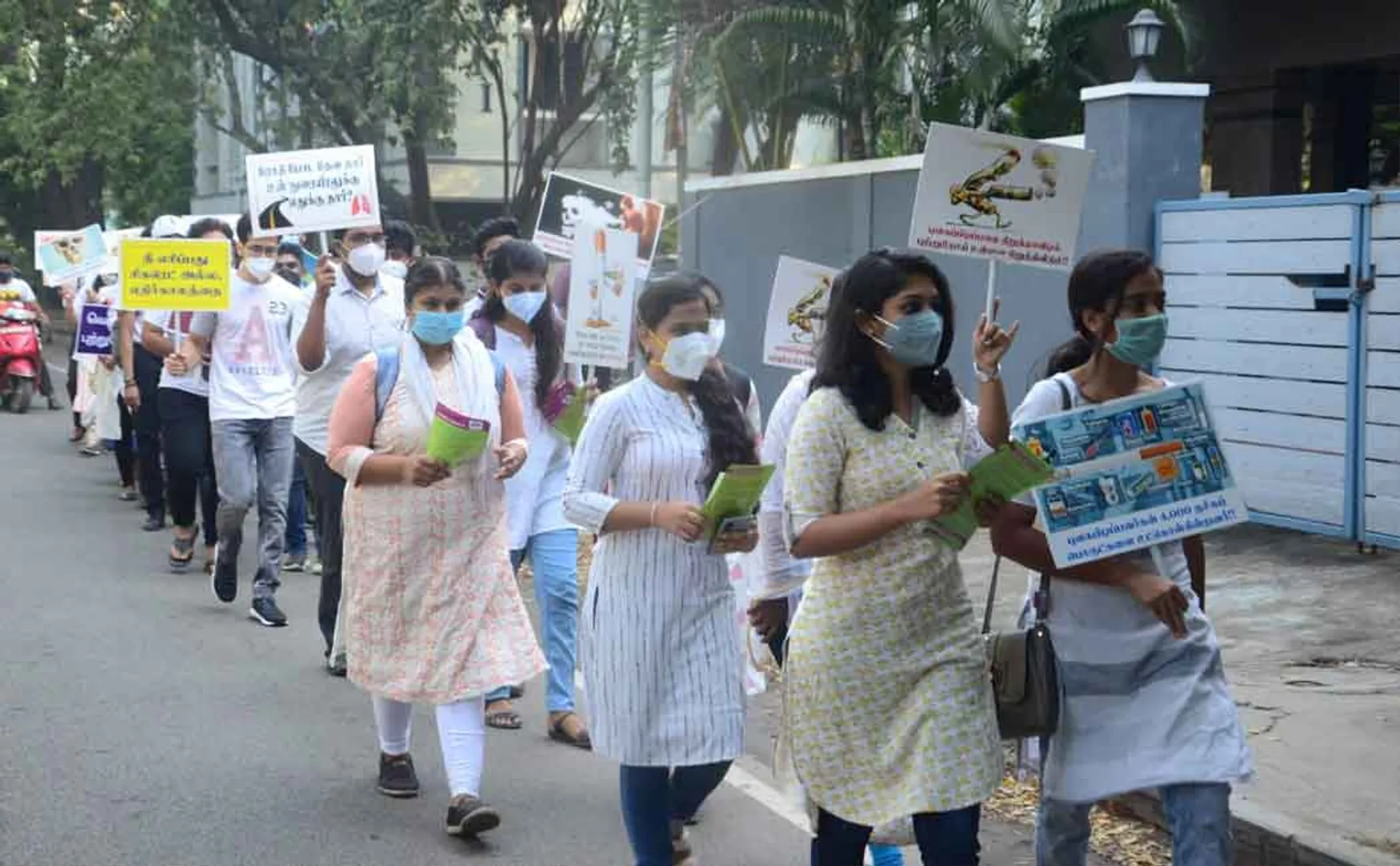 Awareness rally on behalf of Adyar Cancer Hospital .. (Pictures)