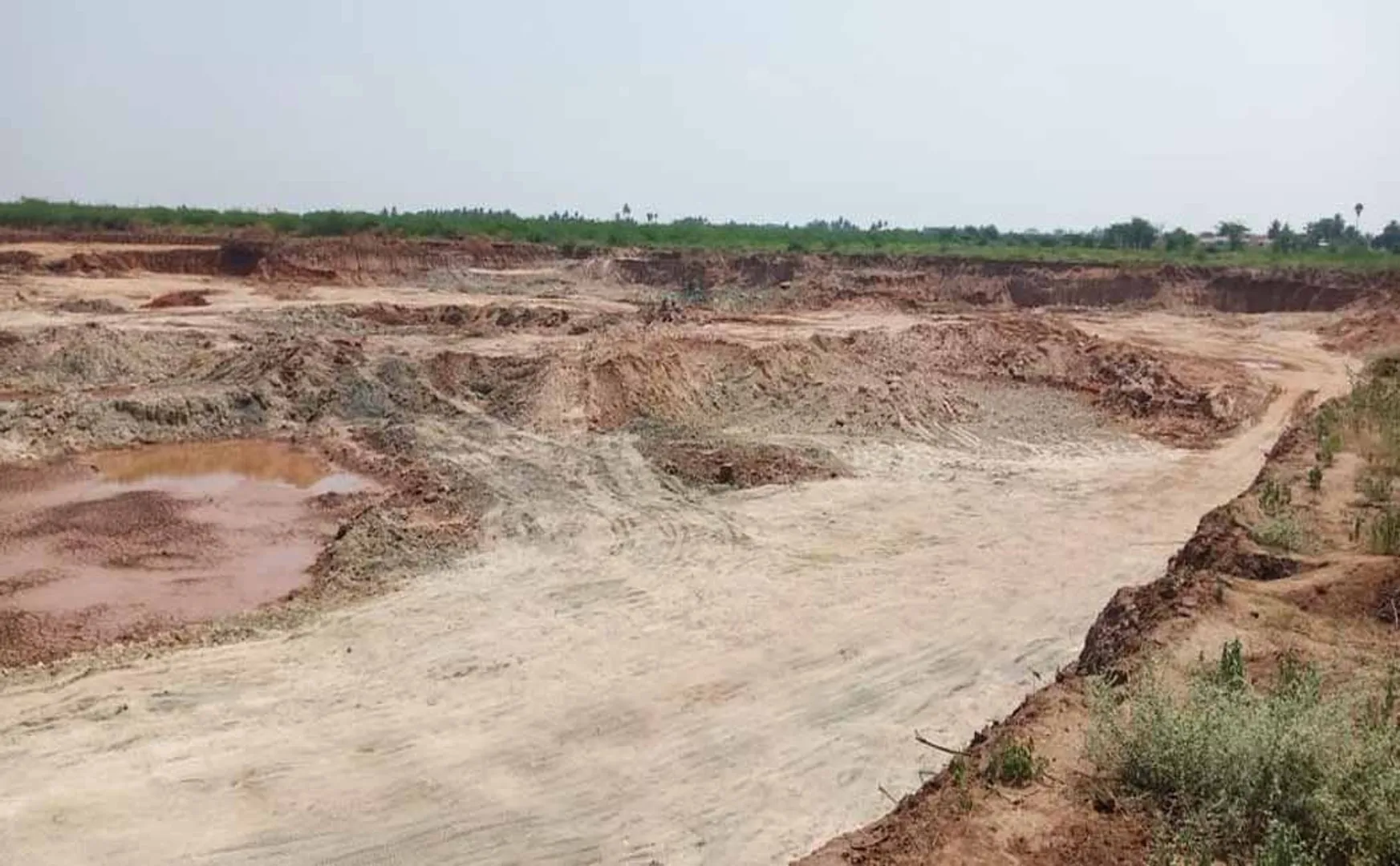 karur district, minister support sands 