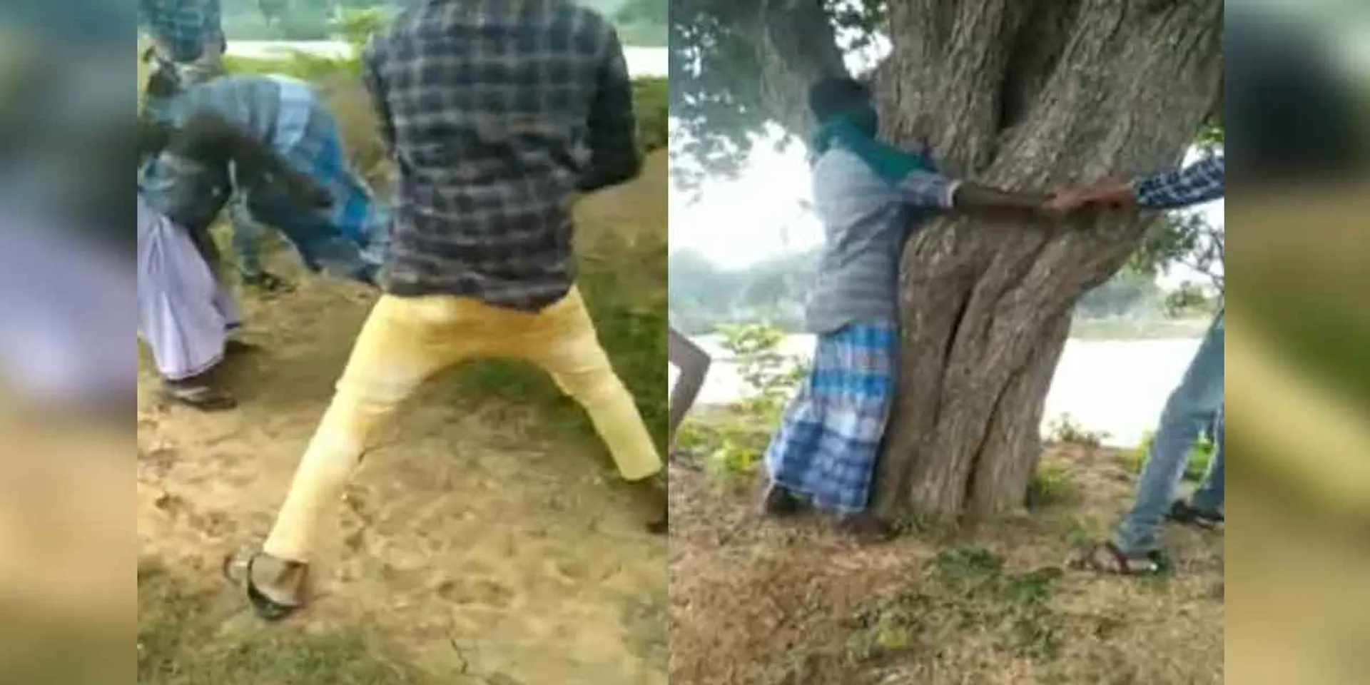 tied to a tree and beaten incident ... 4 arrested!