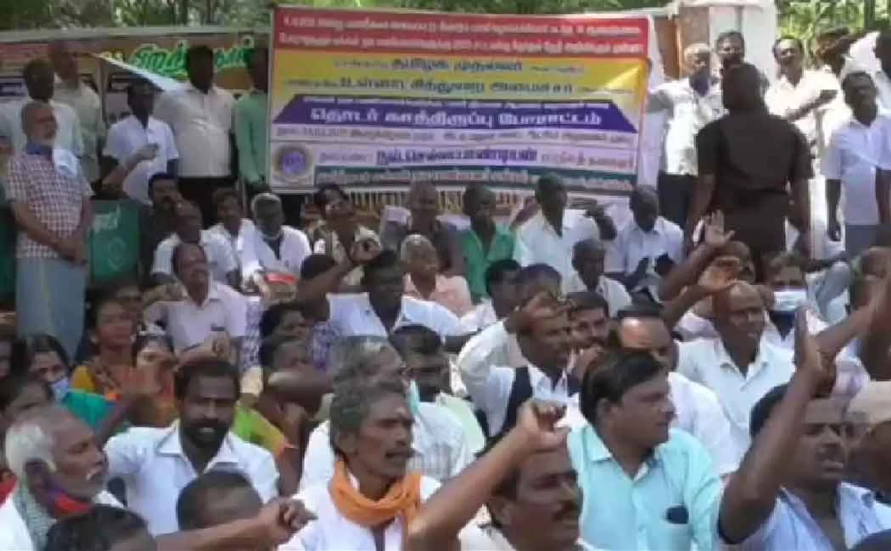 Tamil Nadu People's Welfare Workers' Union  demanding government to issue permanent appointment order. ..