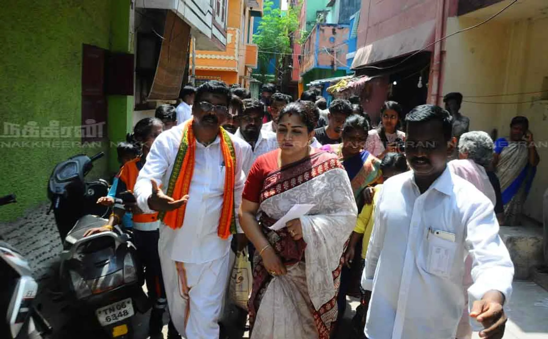 Khushboo meets people and listens to their grievances 