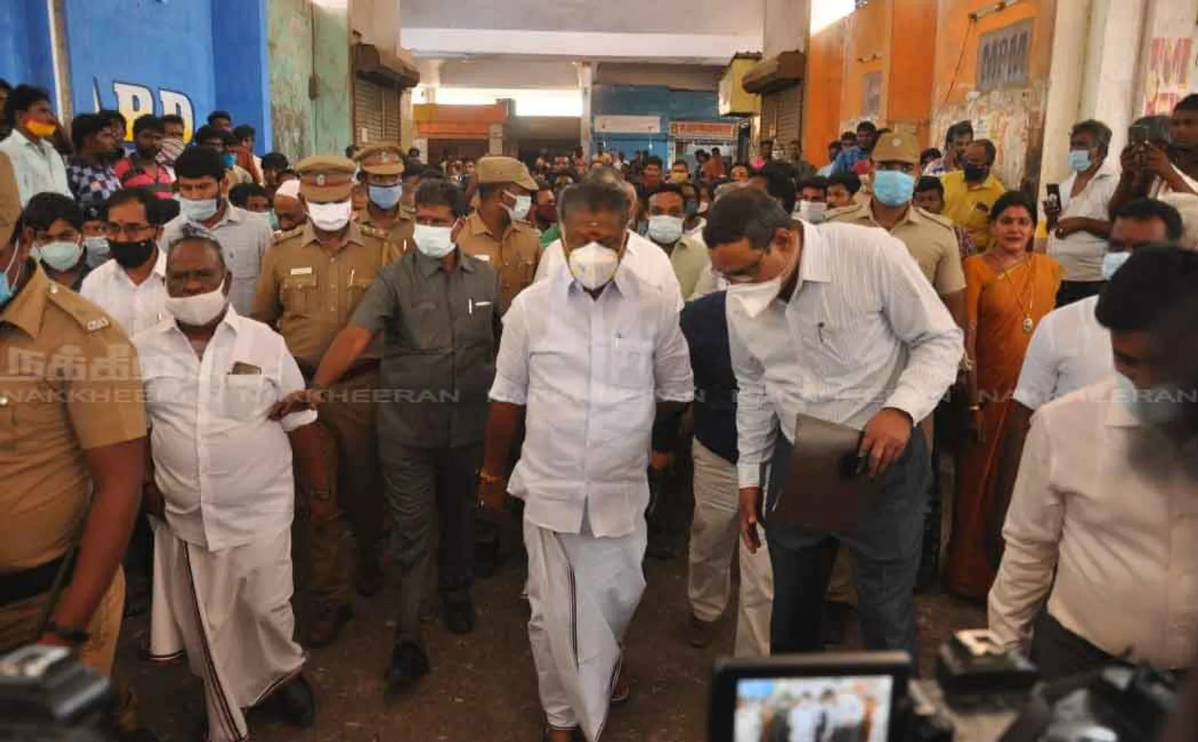 OPS visit koyambedu market
