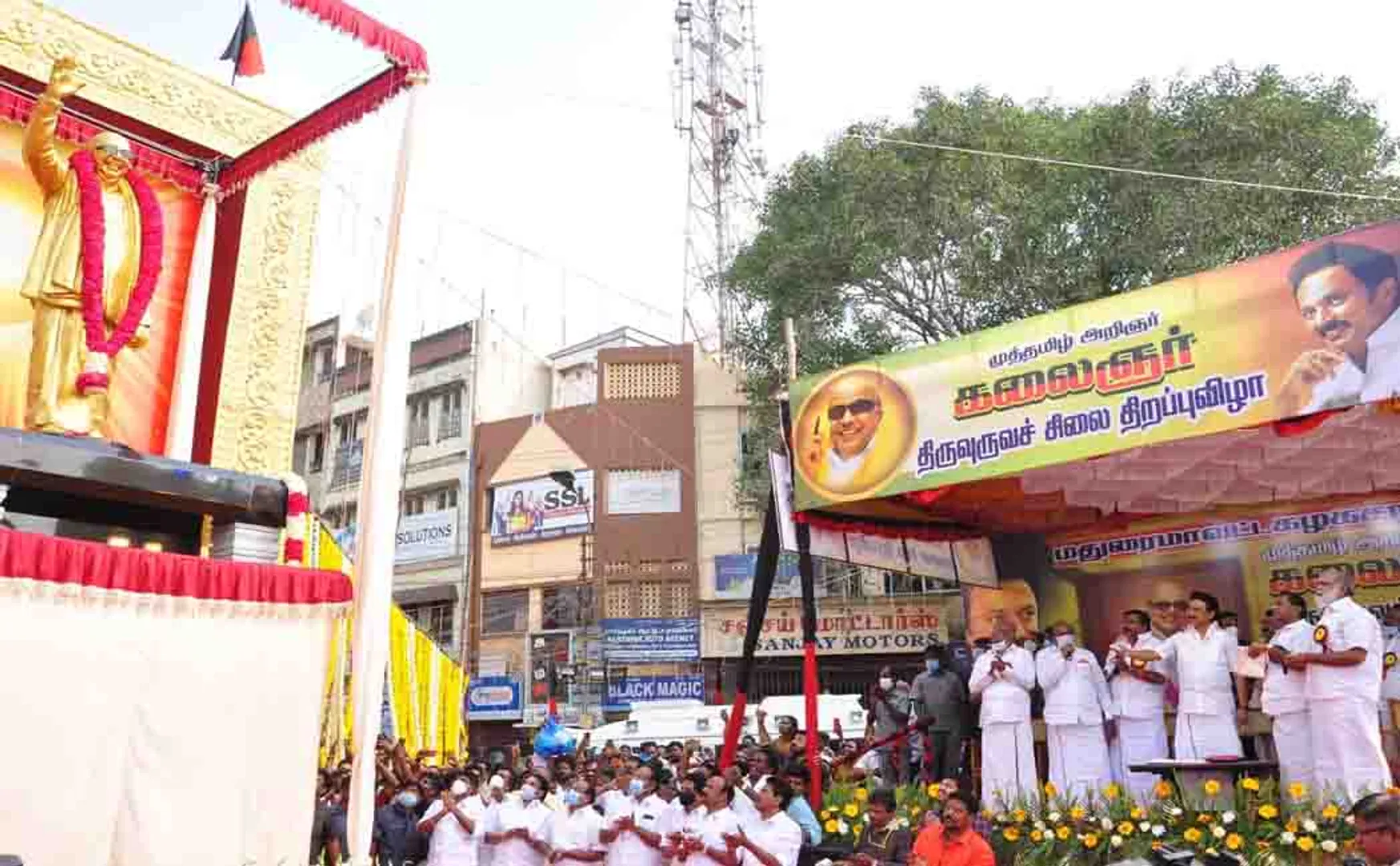 kalaignar statue opening dmk president mkstalin 