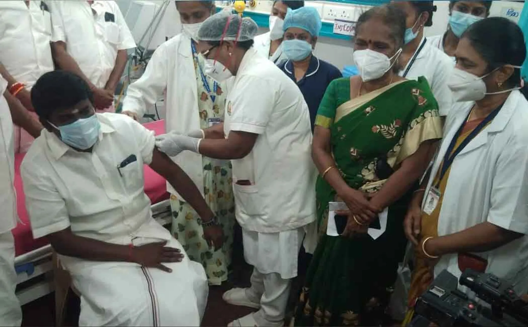 Minister Vijayabaskar gets second vaccination 